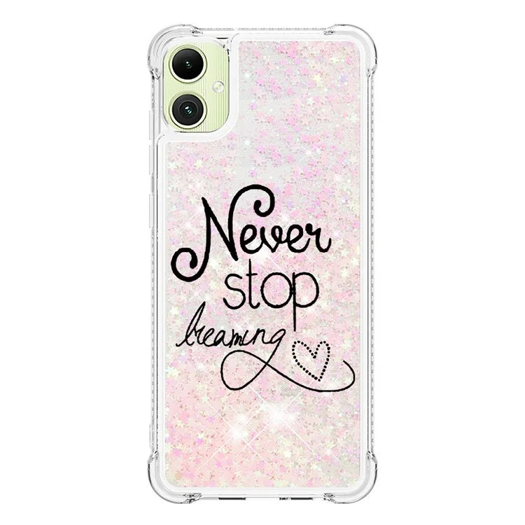 YB Quicksand Series-2 for Samsung Galaxy A05 4G Case Glitter Floating Liquid TPU Protective Mobile Phone Cover