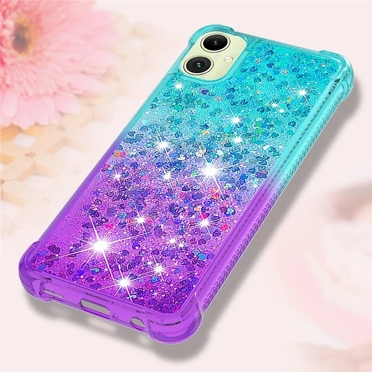 YB Quicksand Series-3 for Samsung Galaxy A05 4G Case Anti-drop TPU Gradient Liquid Cellphone Cover