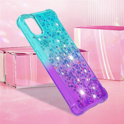 YB Quicksand Series-3 for Samsung Galaxy A05 4G Case Anti-drop TPU Gradient Liquid Cellphone Cover