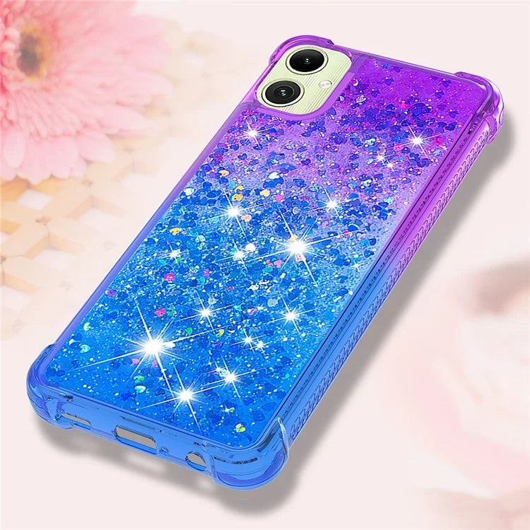YB Quicksand Series-3 for Samsung Galaxy A05 4G Case Anti-drop TPU Gradient Liquid Cellphone Cover