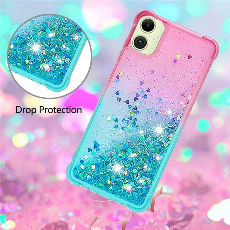 YB Quicksand Series-3 for Samsung Galaxy A05 4G Case Anti-drop TPU Gradient Liquid Cellphone Cover