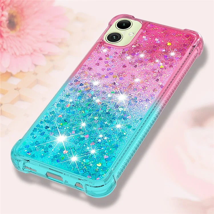 YB Quicksand Series-3 for Samsung Galaxy A05 4G Case Anti-drop TPU Gradient Liquid Cellphone Cover