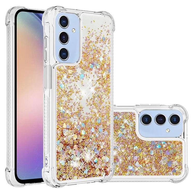 YB Quicksand Series-1 for Samsung Galaxy A15 5G Case Liquid TPU Anti-scratch Phone Back Shell