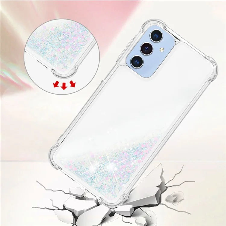 YB Quicksand Series-1 for Samsung Galaxy A15 5G Case Liquid TPU Anti-scratch Phone Back Shell