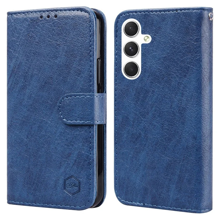 For Samsung Galaxy S24+ Case PU Leather Anti-drop Wallet Cover