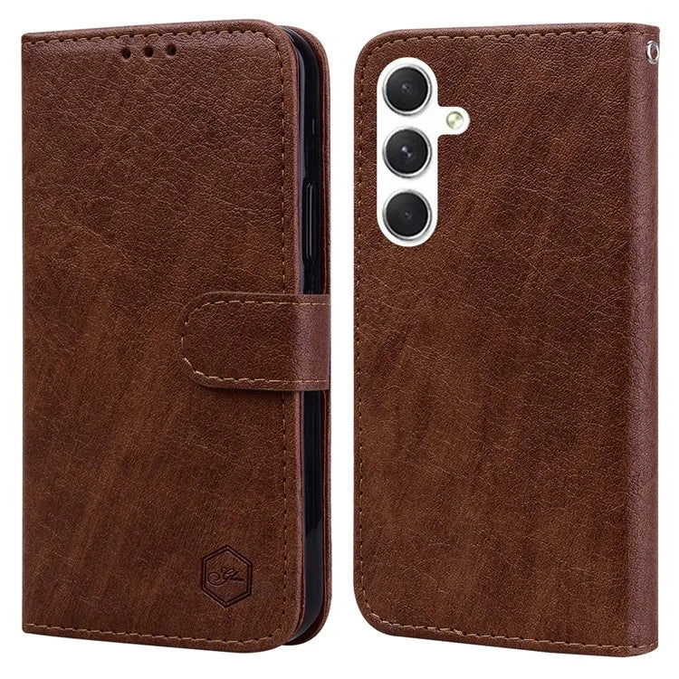 For Samsung Galaxy S24+ Case PU Leather Anti-drop Wallet Cover