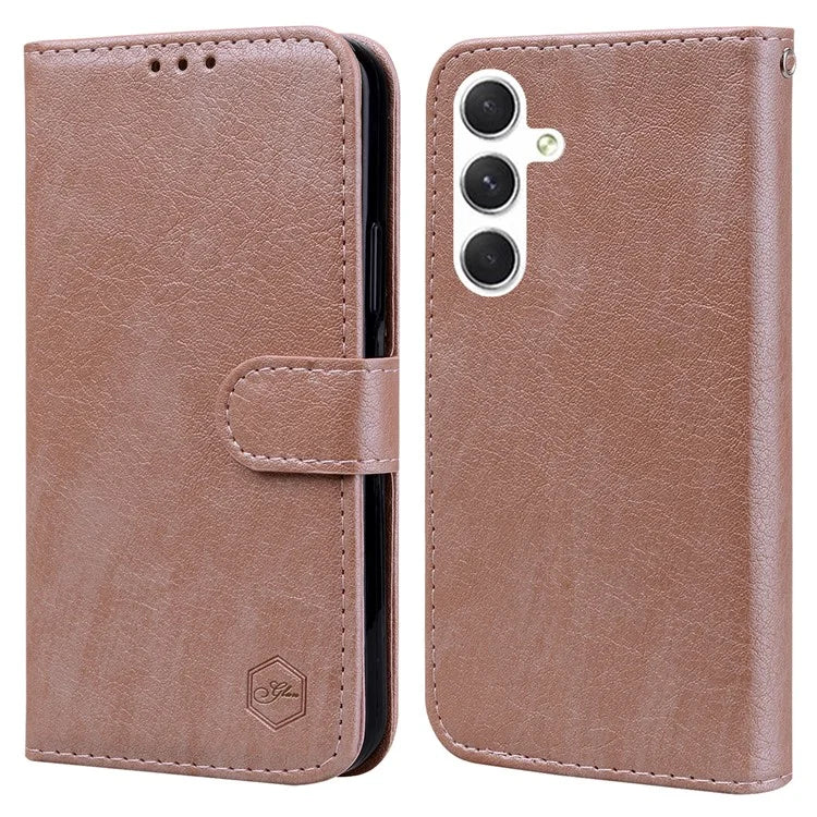 For Samsung Galaxy S24+ Case PU Leather Anti-drop Wallet Cover