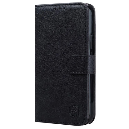 For Samsung Galaxy S24 Ultra Case Solid Color Leather Phone Stand Cover