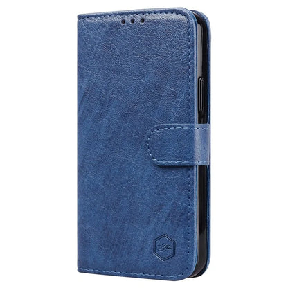 For Samsung Galaxy S24 Ultra Case Solid Color Leather Phone Stand Cover