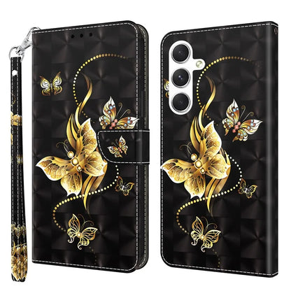 For Samsung Galaxy S24+ Case 3D Pattern Printing Phone Cover with Wallet Stand