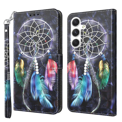 For Samsung Galaxy S24+ Case 3D Pattern Printing Phone Cover with Wallet Stand