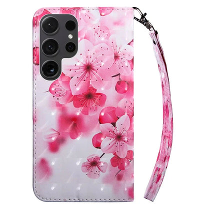 For Samsung Galaxy S24 Ultra Case 3D Pattern Printing Leather Wallet Cover