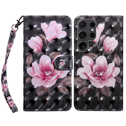 For Samsung Galaxy S24 Ultra Case 3D Pattern Printing Leather Wallet Cover