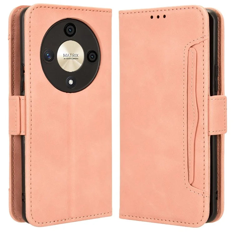 For Honor Magic6 Lite 5G / X9b 5G / X50 Case Leather Phone Cover with Multiple Card Slots