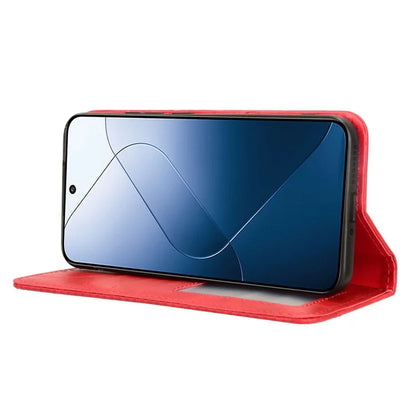 For Xiaomi 14 Case Magnetic Auto Closing Retro Leather Phone Cover