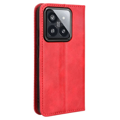 For Xiaomi 14 Case Magnetic Auto Closing Retro Leather Phone Cover