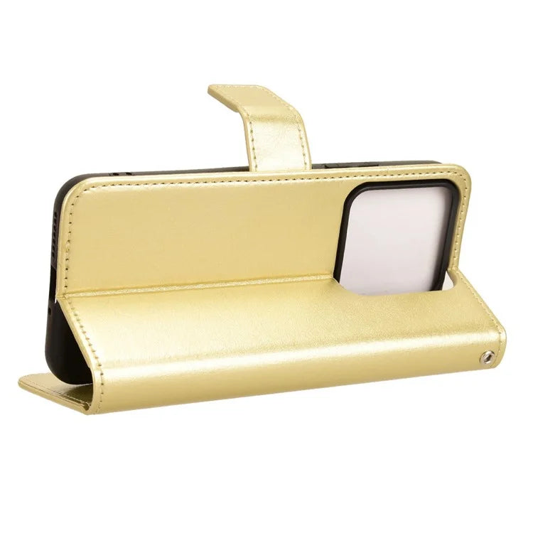 For Xiaomi 14 Case Crazy Horse Texture Stand Phone Wallet Cover