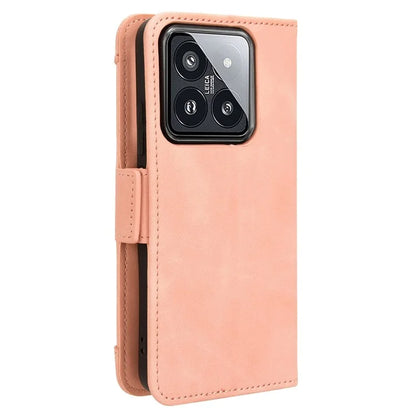 For Xiaomi 14 Leather Case Multiple Card Slots Phone Stand Cover