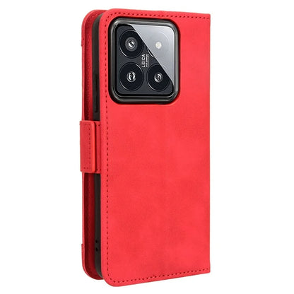 For Xiaomi 14 Leather Case Multiple Card Slots Phone Stand Cover