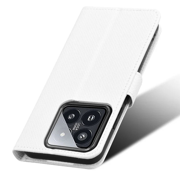 For Xiaomi 14 Case Diamond Texture Leather Cover with Wallet Stand