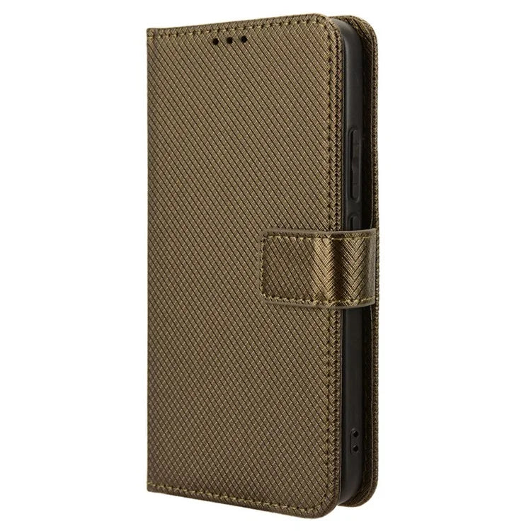 For Xiaomi 14 Case Diamond Texture Leather Cover with Wallet Stand