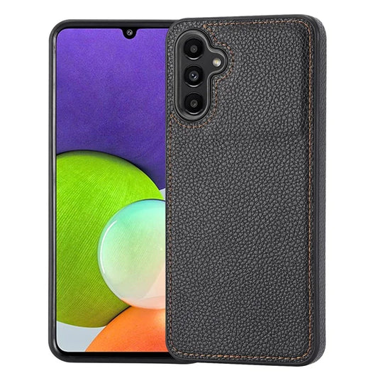 For Samsung Galaxy A24 4G (162.1 x 77.6 x 8.3mm) Case Litchi Texture Back Shell PU Leather+TPU Phone Cover