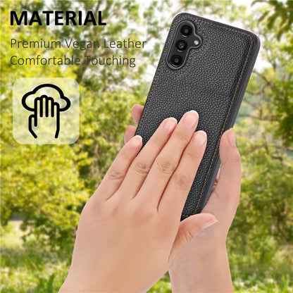 For Samsung Galaxy A24 4G (162.1 x 77.6 x 8.3mm) Case Litchi Texture Back Shell PU Leather+TPU Phone Cover