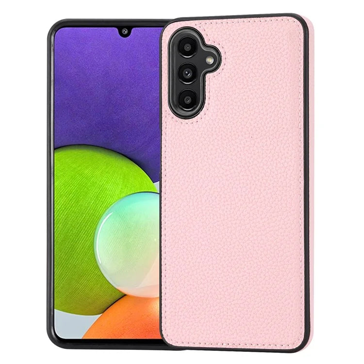 For Samsung Galaxy A24 4G (162.1 x 77.6 x 8.3mm) Case Litchi Texture Back Shell PU Leather+TPU Phone Cover