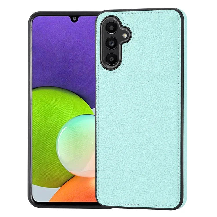 For Samsung Galaxy A24 4G (162.1 x 77.6 x 8.3mm) Case Litchi Texture Back Shell PU Leather+TPU Phone Cover