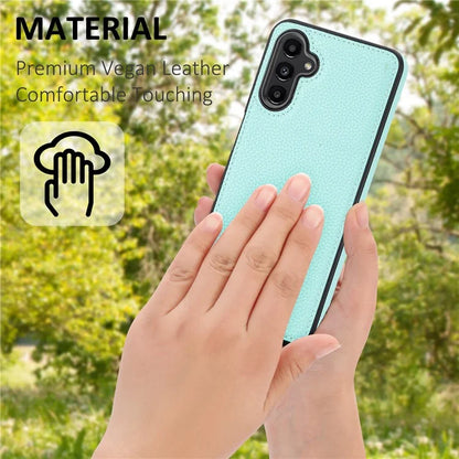 For Samsung Galaxy A24 4G (162.1 x 77.6 x 8.3mm) Case Litchi Texture Back Shell PU Leather+TPU Phone Cover
