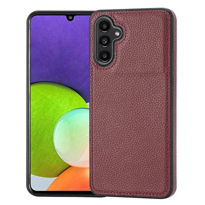 For Samsung Galaxy A24 4G (162.1 x 77.6 x 8.3mm) Case Litchi Texture Back Shell PU Leather+TPU Phone Cover