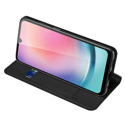 DUX DUCIS Skin Pro Series For Samsung Galaxy A25 5G (Global) (161.0 x 76.5 x 8.3mm) Case Scratch-resistant Leather Cover with Card Holder