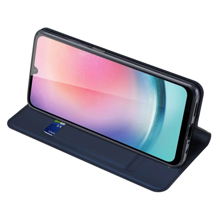 DUX DUCIS Skin Pro Series For Samsung Galaxy A25 5G (Global) (161.0 x 76.5 x 8.3mm) Case Scratch-resistant Leather Cover with Card Holder