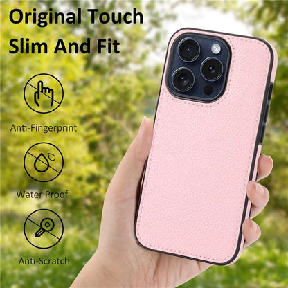 For iPhone 14 Pro Case Well-protected PU Leather Coated TPU Phone Cover