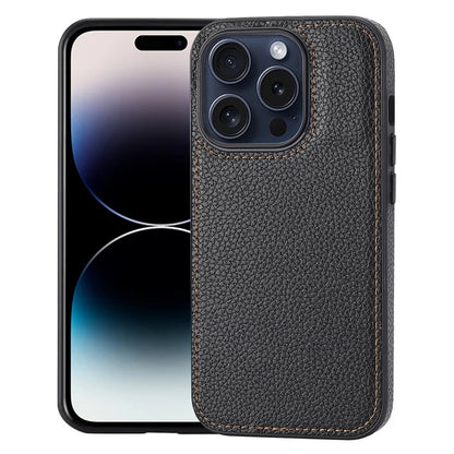 For iPhone 14 Pro Max Case Cell Phone PU Leather Coated TPU Back Cover