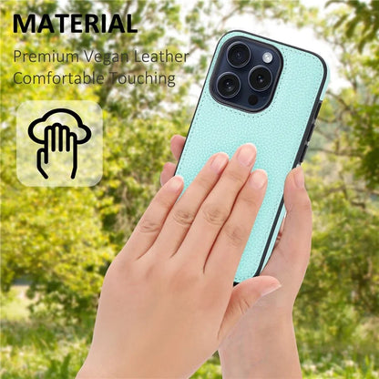 For iPhone 14 Pro Max Case Cell Phone PU Leather Coated TPU Back Cover