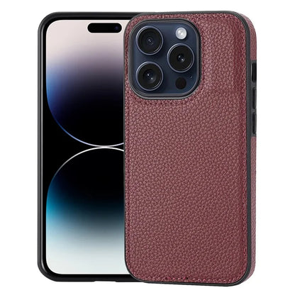 For iPhone 14 Pro Max Case Cell Phone PU Leather Coated TPU Back Cover