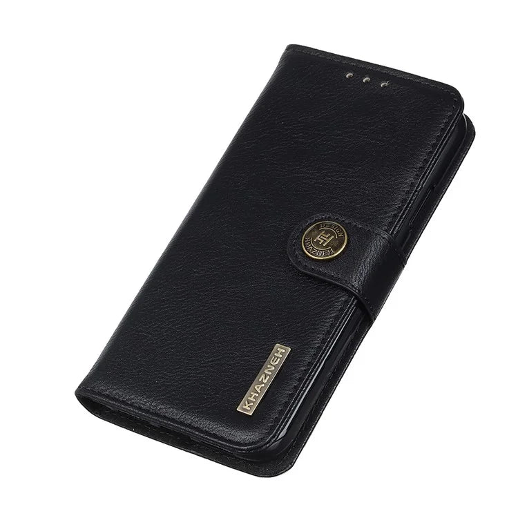 KHAZNEH For Xiaomi Redmi 13C 4G / Poco C65 4G Case Cowhide Texture Stand Wallet Smartphone Cover