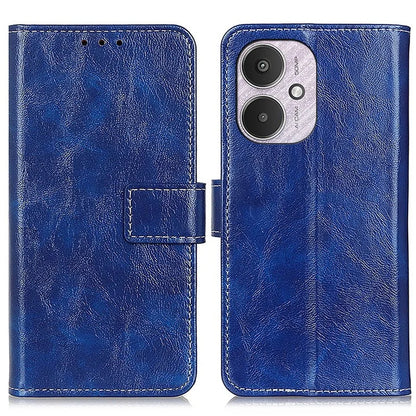 For Xiaomi Redmi 13C 4G / Poco C65 4G Case Slim-Fit Retro Crazy Horse Texture Wallet Leather Phone Cover
