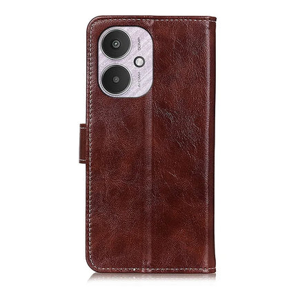 For Xiaomi Redmi 13C 4G / Poco C65 4G Case Slim-Fit Retro Crazy Horse Texture Wallet Leather Phone Cover