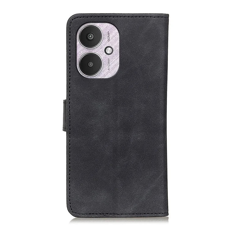 KHAZNEH For Xiaomi Redmi 13C 4G / Poco C65 4G Case Phone Shell PU Leather Retro Stand Cell Phone Cover