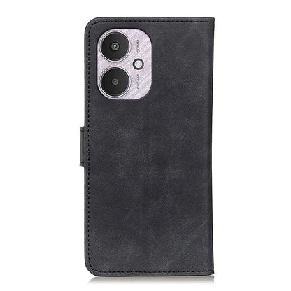 KHAZNEH For Xiaomi Redmi 13C 4G / Poco C65 4G Case Phone Shell PU Leather Retro Stand Cell Phone Cover