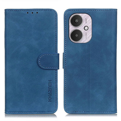 KHAZNEH For Xiaomi Redmi 13C 4G / Poco C65 4G Case Phone Shell PU Leather Retro Stand Cell Phone Cover