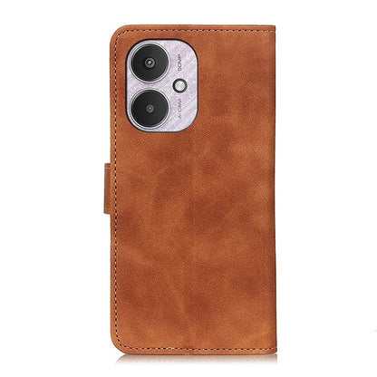 KHAZNEH For Xiaomi Redmi 13C 4G / Poco C65 4G Case Phone Shell PU Leather Retro Stand Cell Phone Cover