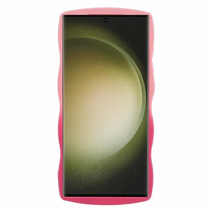 JTW Series for Samsung Galaxy S23 Ultra Case Wavy Edge Dual Color Rubberized TPU Cover