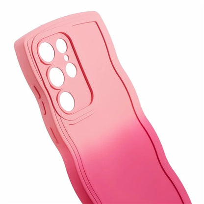 JTW Series for Samsung Galaxy S23 Ultra Case Wavy Edge Dual Color Rubberized TPU Cover