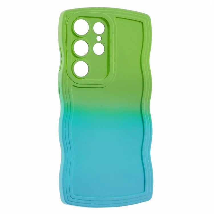 JTW Series for Samsung Galaxy S23 Ultra Case Wavy Edge Dual Color Rubberized TPU Cover