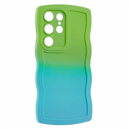 JTW Series for Samsung Galaxy S23 Ultra Case Wavy Edge Dual Color Rubberized TPU Cover
