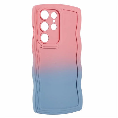 JTW Series for Samsung Galaxy S23 Ultra Case Wavy Edge Dual Color Rubberized TPU Cover