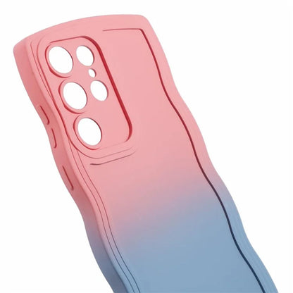 JTW Series for Samsung Galaxy S23 Ultra Case Wavy Edge Dual Color Rubberized TPU Cover